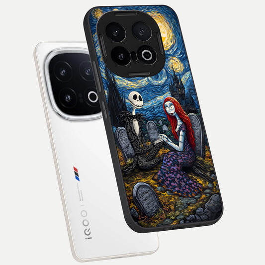  Eternal Night Love phone case for iQOO 13 showing premium glass back cover with detailed artwork