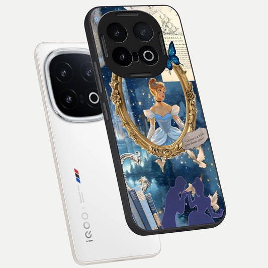  Midnight Queen phone case for iQOO 13 showing premium glass back cover with detailed artwork