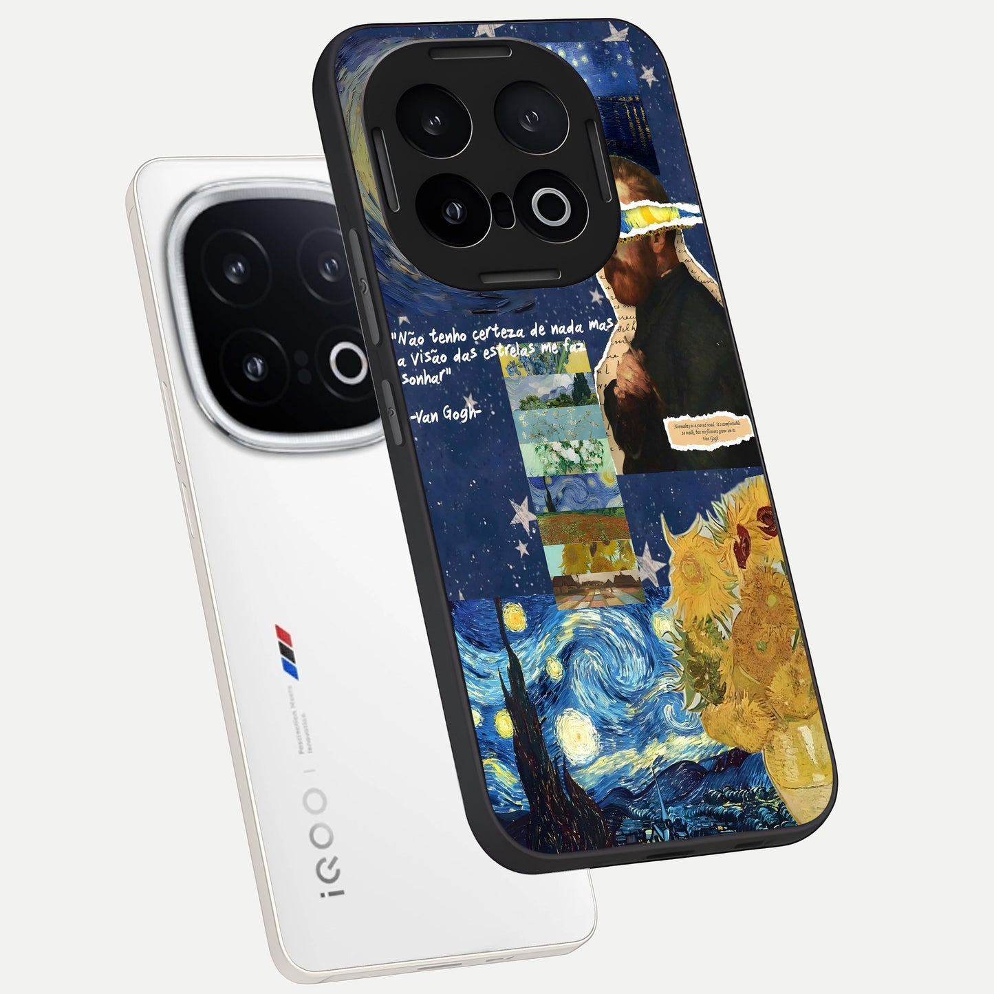  Starry Dream Vision phone case for iQOO 13 showing premium glass back cover with detailed artwork