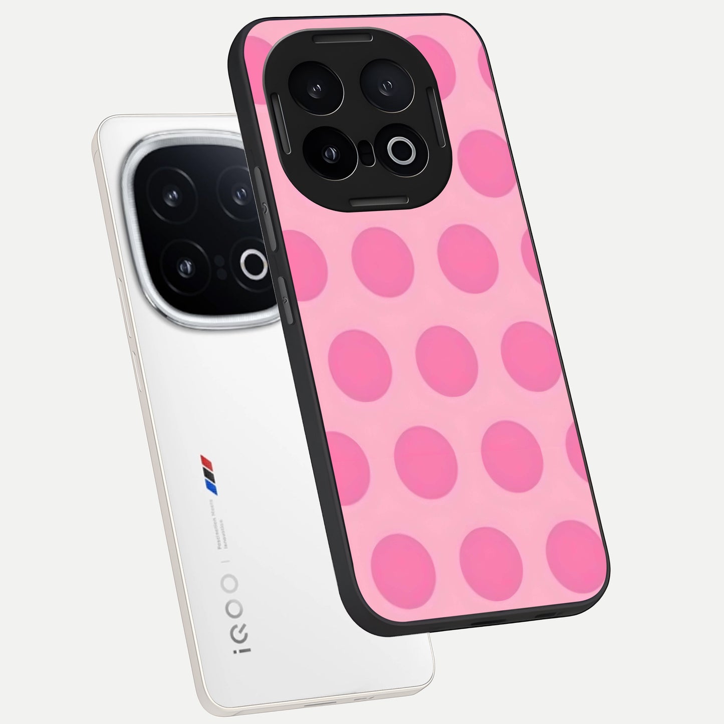  Sweet Dot Dreams phone case for iQOO 13 showing premium glass back cover with detailed artwork