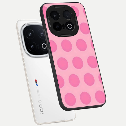  Sweet Dot Dreams phone case for iQOO 13 showing premium glass back cover with detailed artwork