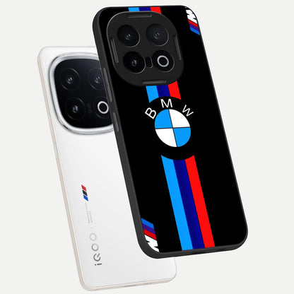  Turbo BMW Beast phone case for iQOO 13 showing premium glass back cover with detailed artwork