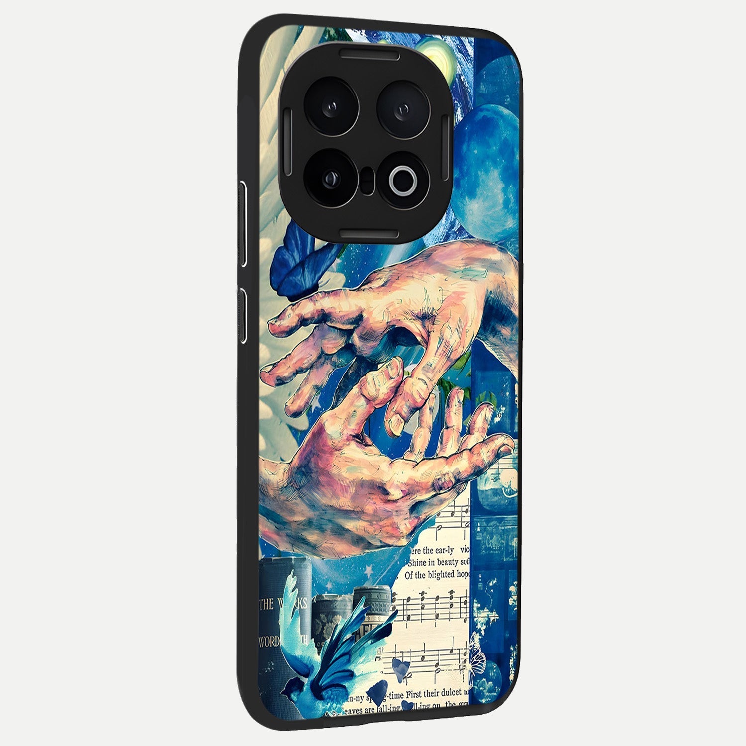  Aesthetic Divider back cover for iQOO 13 slim fit glass case with vibrant aesthetic design
