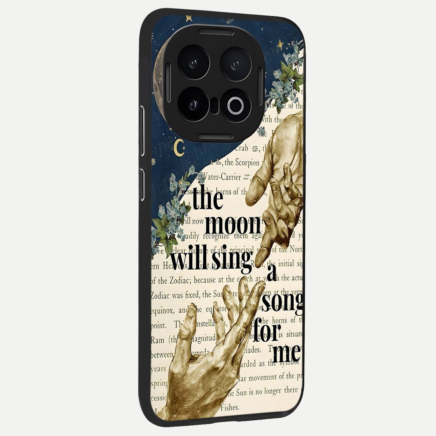  Aesthetic Divine back cover for iQOO 13 slim fit glass case with vibrant aesthetic design