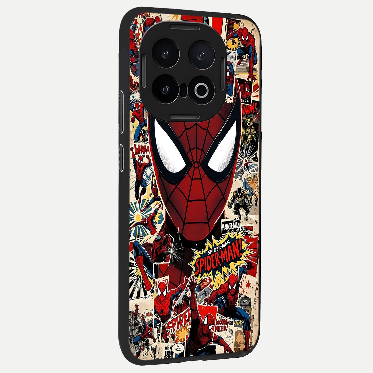  Aesthetic Wonder Spider back cover for iQOO 13 slim fit glass case with vibrant aesthetic design