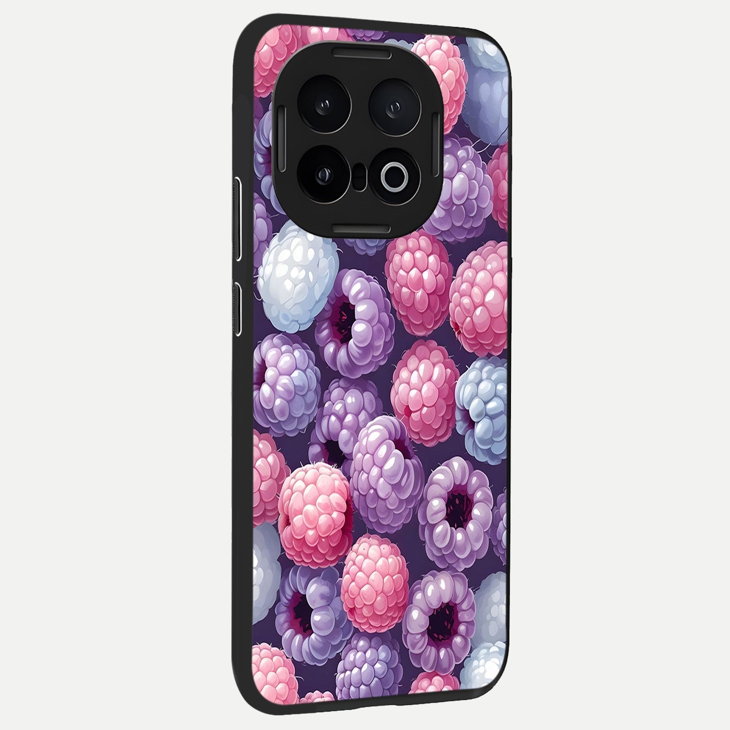  Berry Candy Pop back cover for iQOO 13 slim fit glass case with vibrant aesthetic design