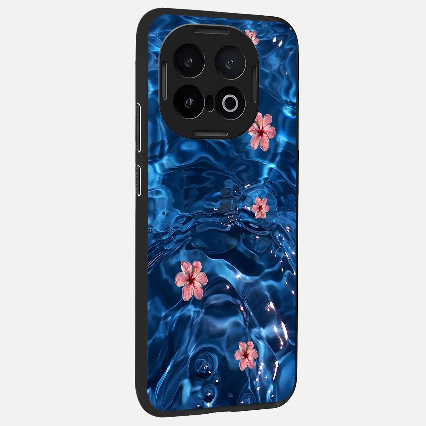  Bloom Thread Art back cover for iQOO 13 slim fit glass case with vibrant aesthetic design