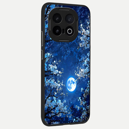  Blossom Moonlight Sky back cover for iQOO 13 slim fit glass case with vibrant aesthetic design