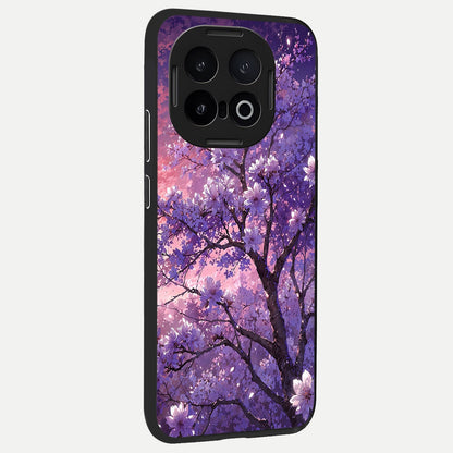  Blossom Tree back cover for iQOO 13 slim fit glass case with vibrant aesthetic design