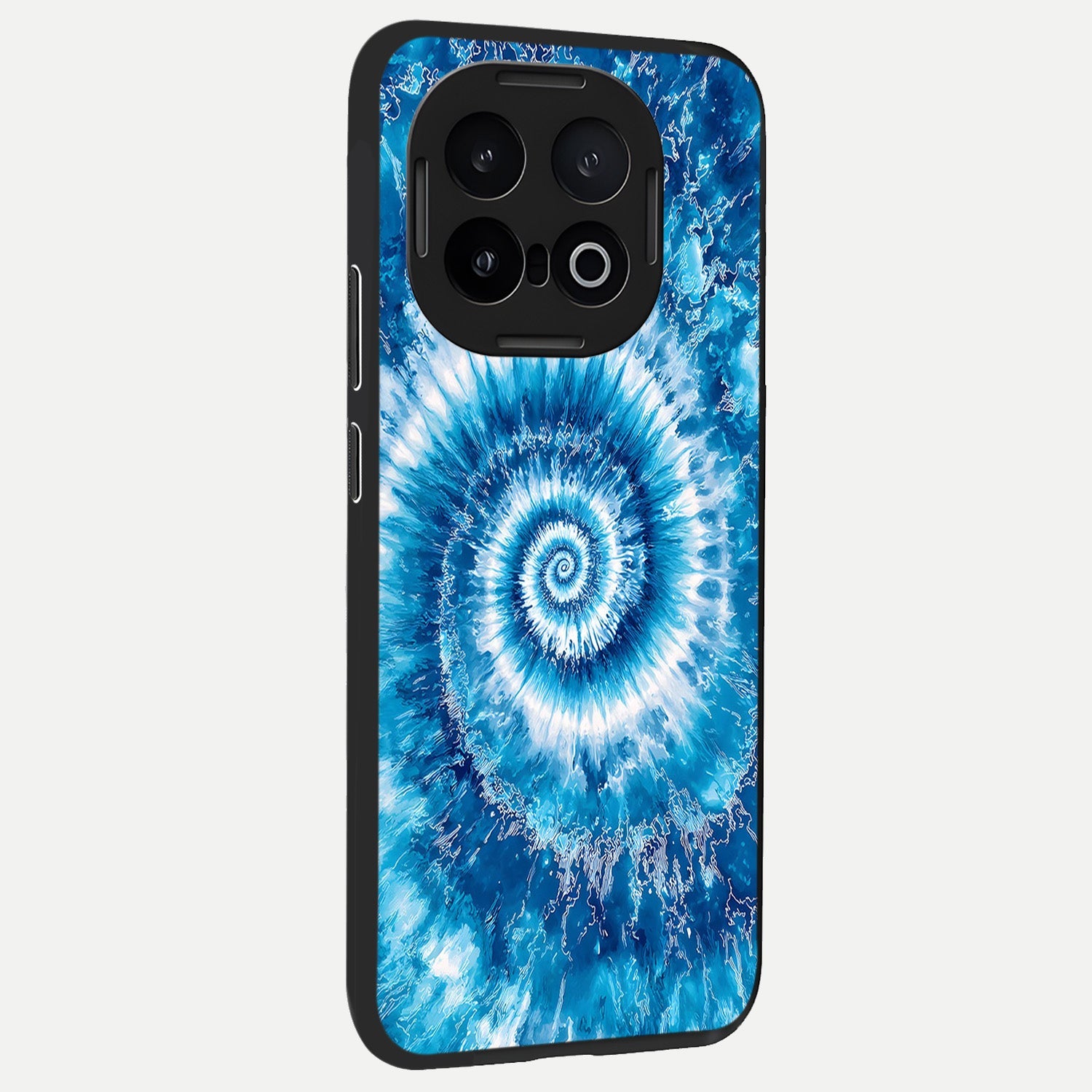  Blue Galaxy Wave back cover for iQOO 13 slim fit glass case with vibrant aesthetic design