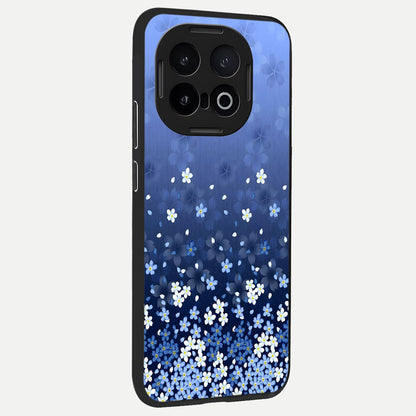  Blue Starry back cover for iQOO 13 slim fit glass case with vibrant aesthetic design