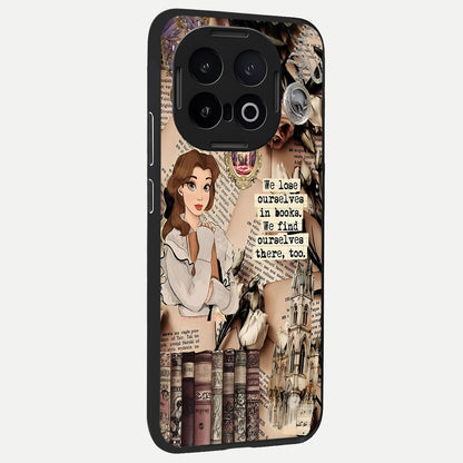  Bookish Dream World back cover for iQOO 13 slim fit glass case with vibrant aesthetic design