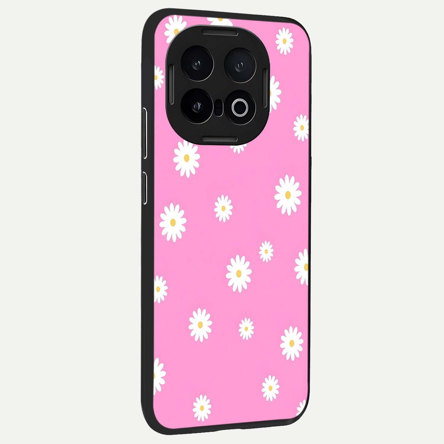  Bubblegum Daisy Pop back cover for iQOO 13 slim fit glass case with vibrant aesthetic design