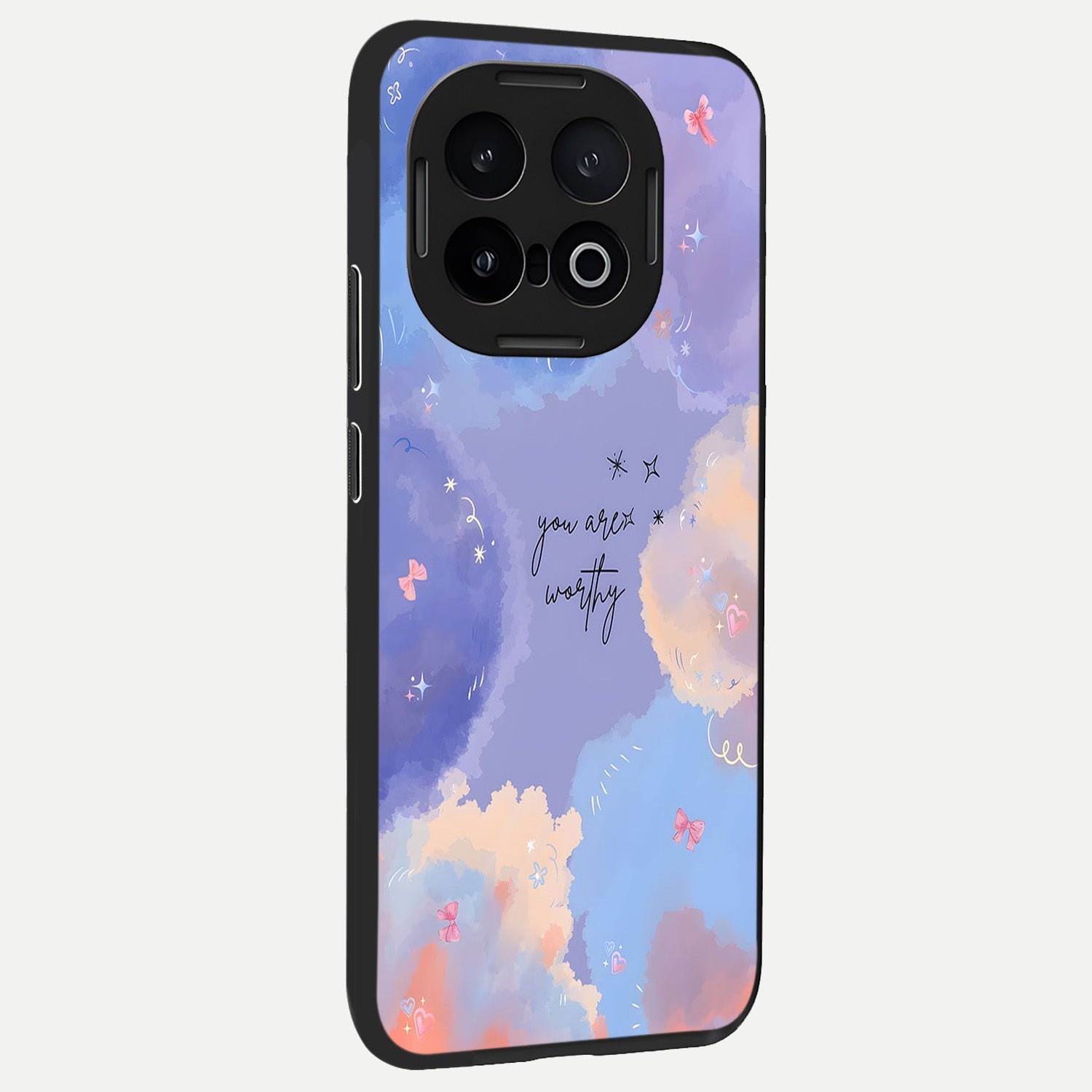  Celestial Cloud Magic back cover for iQOO 13 slim fit glass case with vibrant aesthetic design
