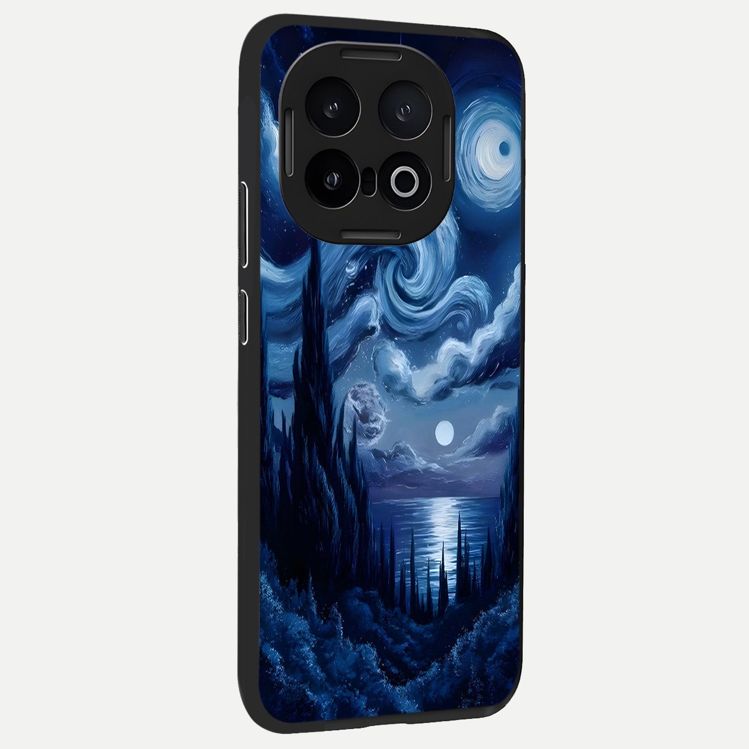  Celestial Dream Van Gogh back cover for iQOO 13 slim fit glass case with vibrant aesthetic design
