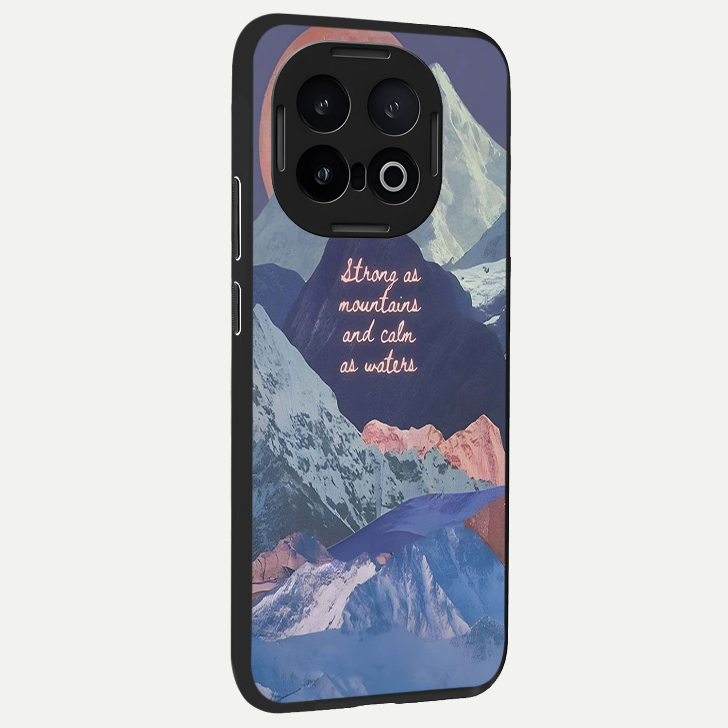  Celestial Mountain Calm back cover for iQOO 13 slim fit glass case with vibrant aesthetic design