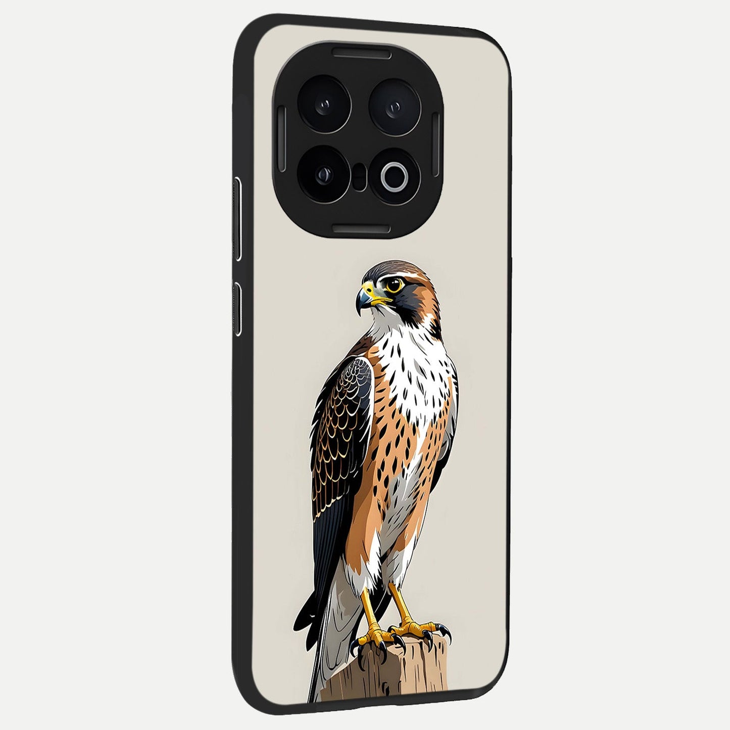  Clever Eagle back cover for iQOO 13 slim fit glass case with vibrant aesthetic design