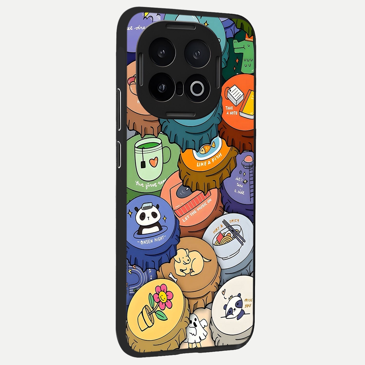  Coins Patterns back cover for iQOO 13 slim fit glass case with vibrant aesthetic design