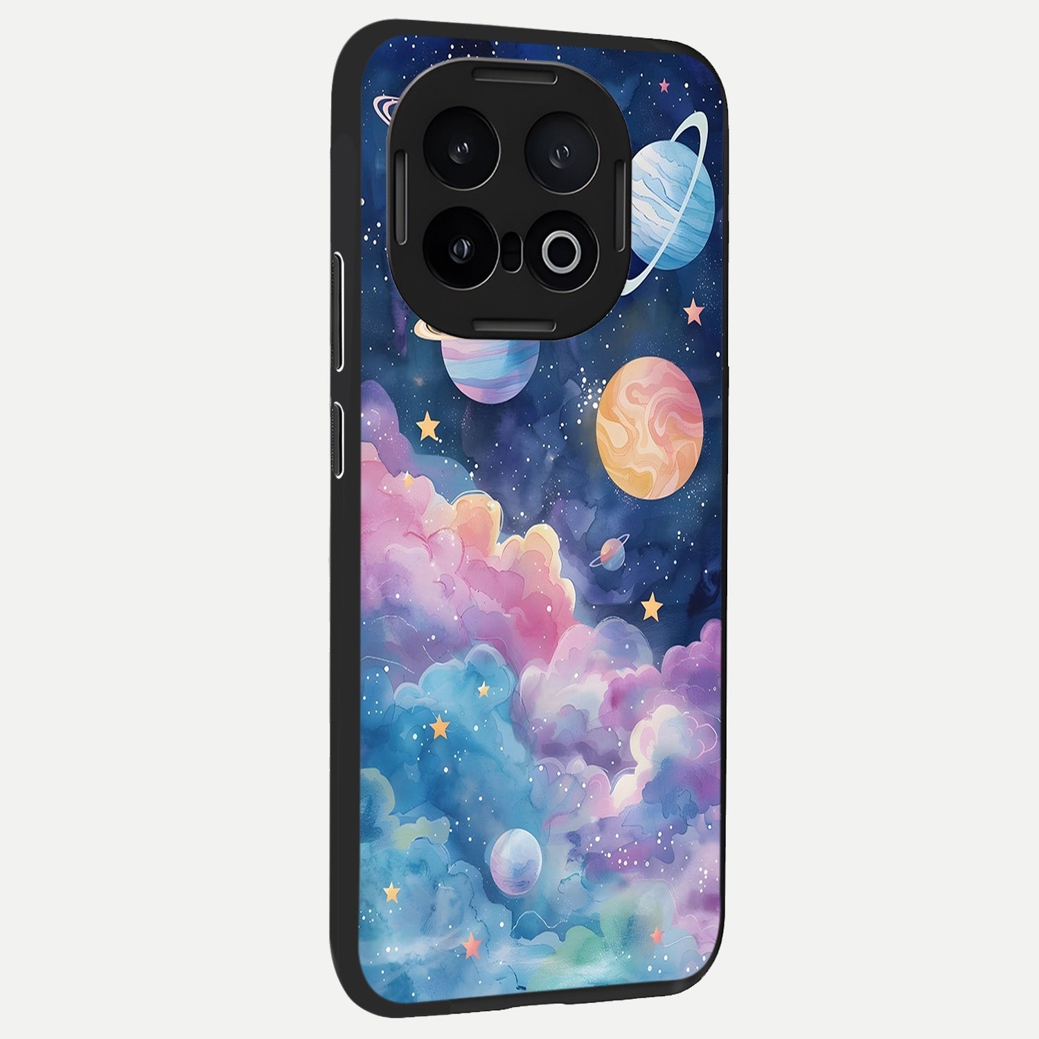  Cosmic Planet Dreams back cover for iQOO 13 slim fit glass case with vibrant aesthetic design
