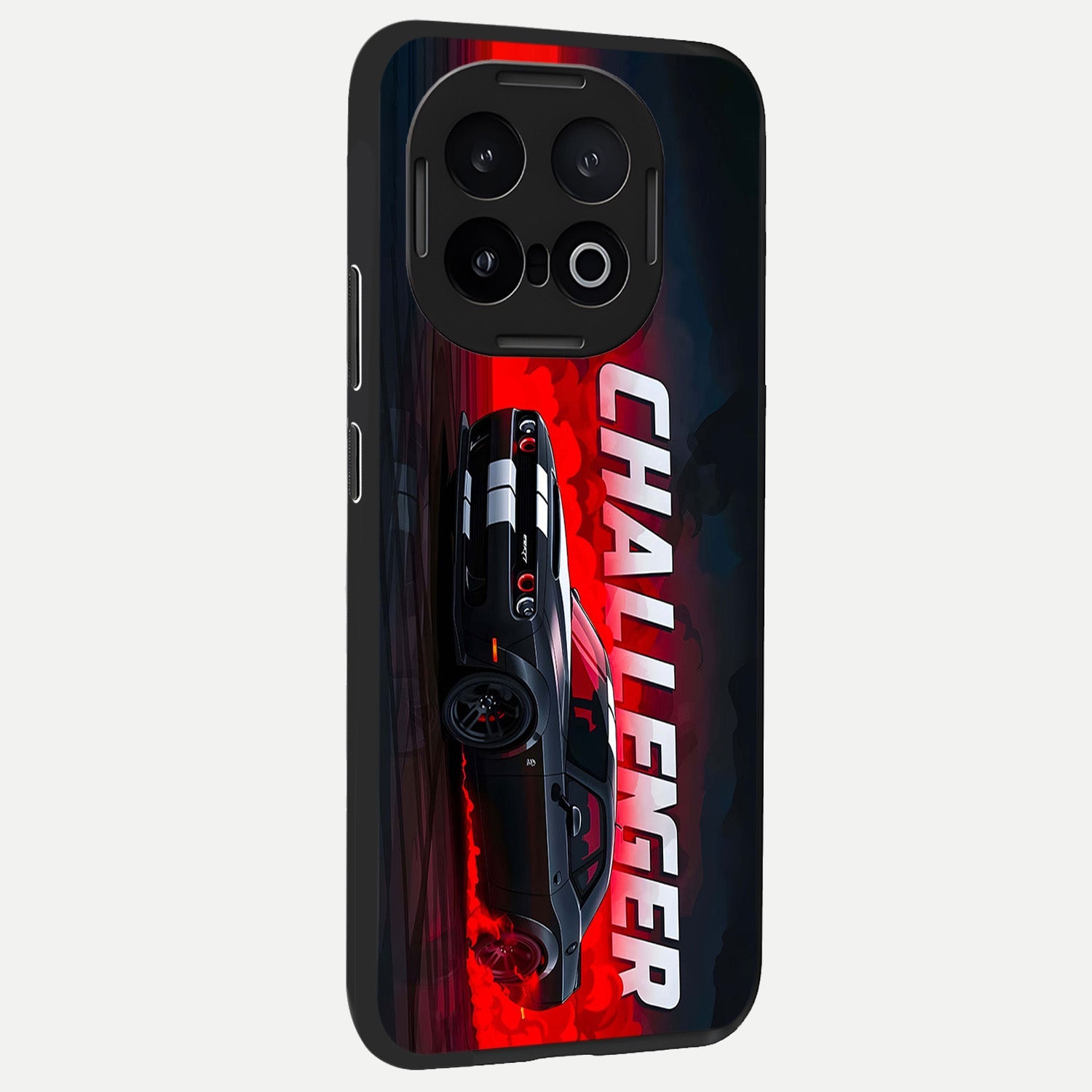  Crimson Challenger Fury back cover for iQOO 13 slim fit glass case with vibrant aesthetic design
