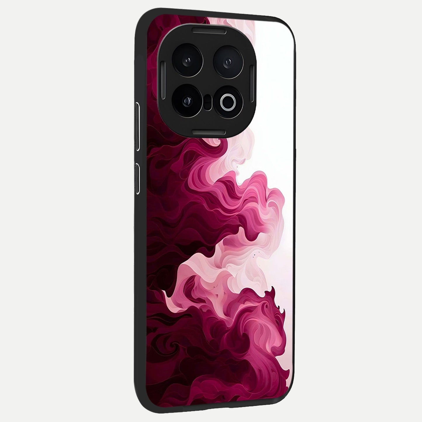  Crimson Wave Flow back cover for iQOO 13 slim fit glass case with vibrant aesthetic design