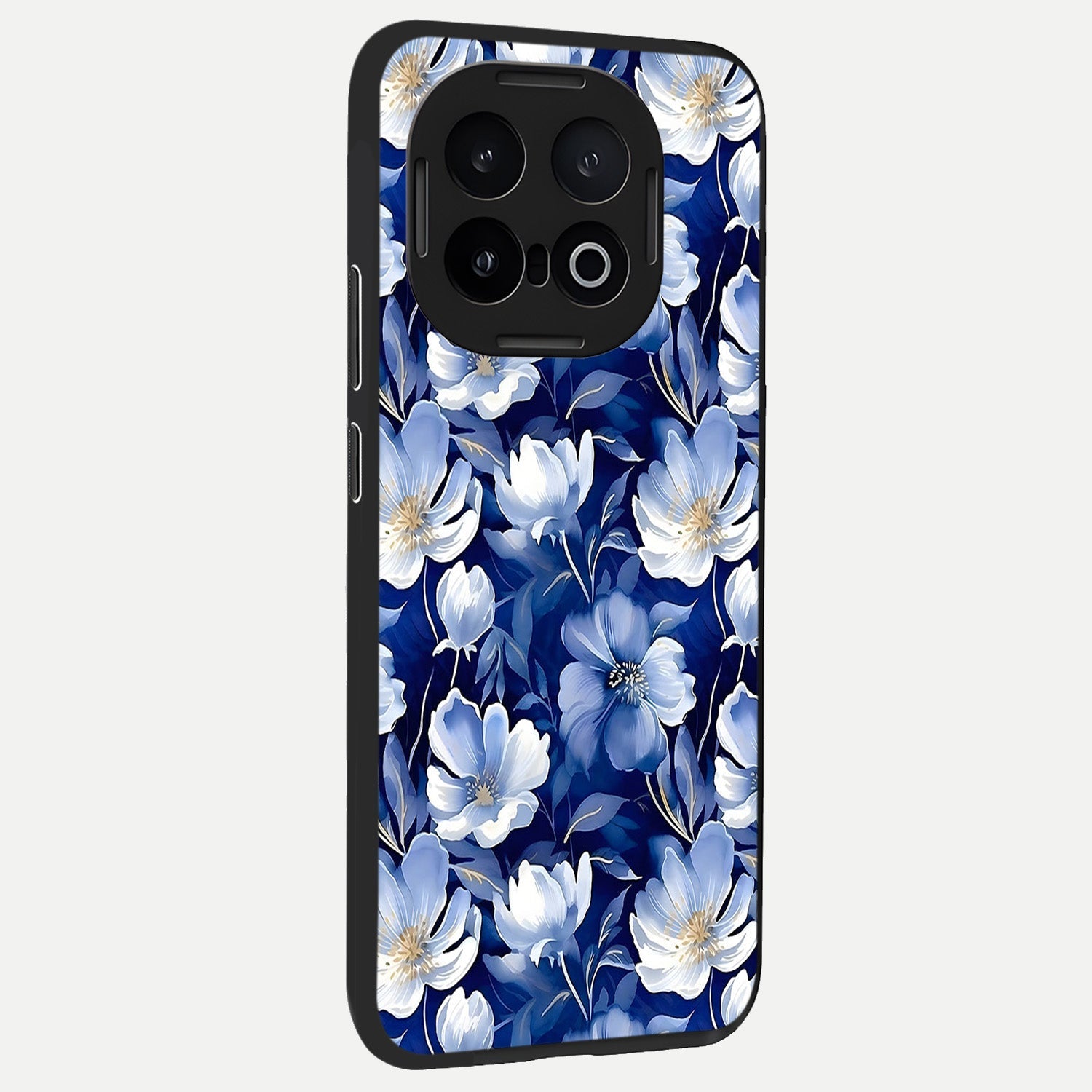  Cute Floral Patterns back cover for iQOO 13 slim fit glass case with vibrant aesthetic design