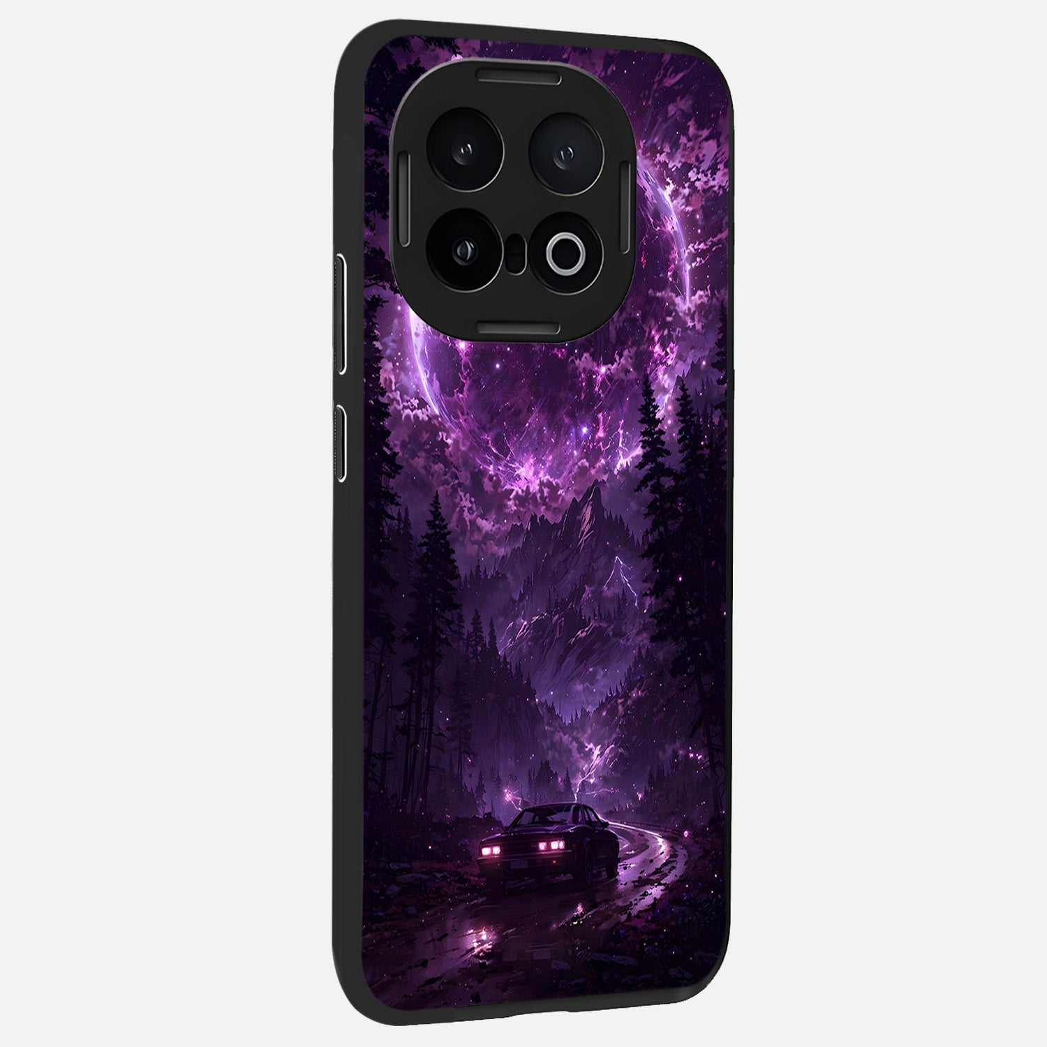  Eternal Cosmic Drive back cover for iQOO 13 slim fit glass case with vibrant aesthetic design