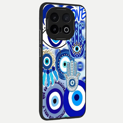  Evil Eyes Dream back cover for iQOO 13 slim fit glass case with vibrant aesthetic design