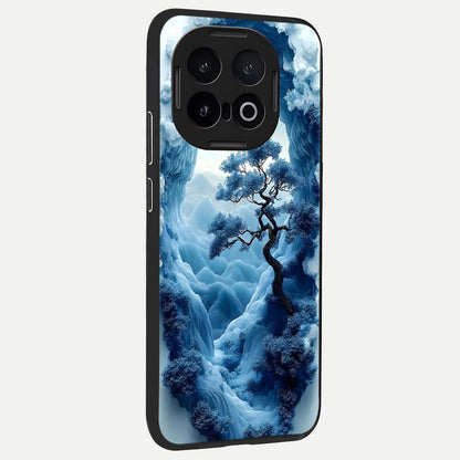 Frozen Serenity Gate back cover for iQOO 13 slim fit glass case with vibrant aesthetic design