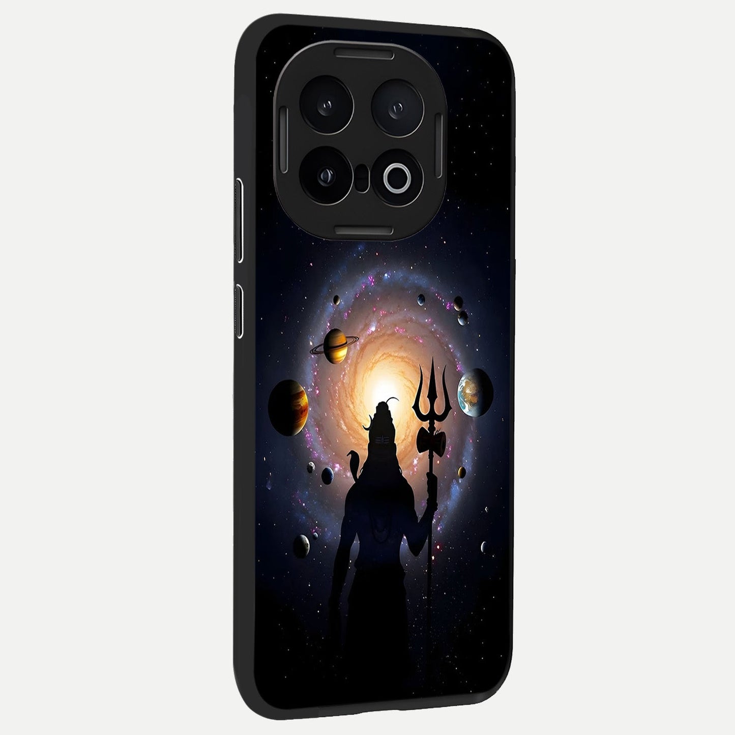  Galactic Shiva Vision back cover for iQOO 13 slim fit glass case with vibrant aesthetic design