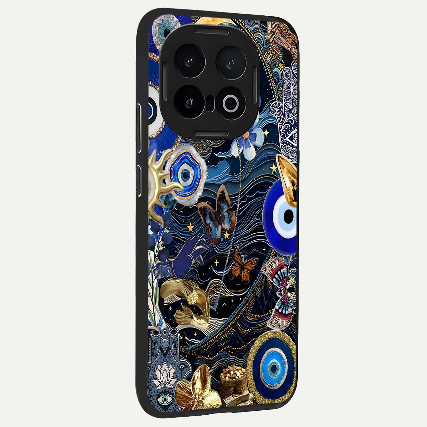 Golden Moon Magic back cover for iQOO 13 slim fit glass case with vibrant aesthetic design