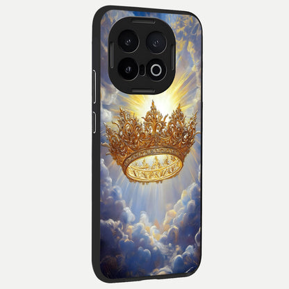  Heavenly Crown Light back cover for iQOO 13 slim fit glass case with vibrant aesthetic design