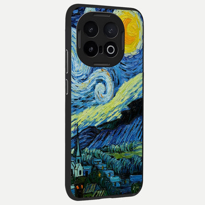  Inspired Van Gogh Art back cover for iQOO 13 slim fit glass case with vibrant aesthetic design