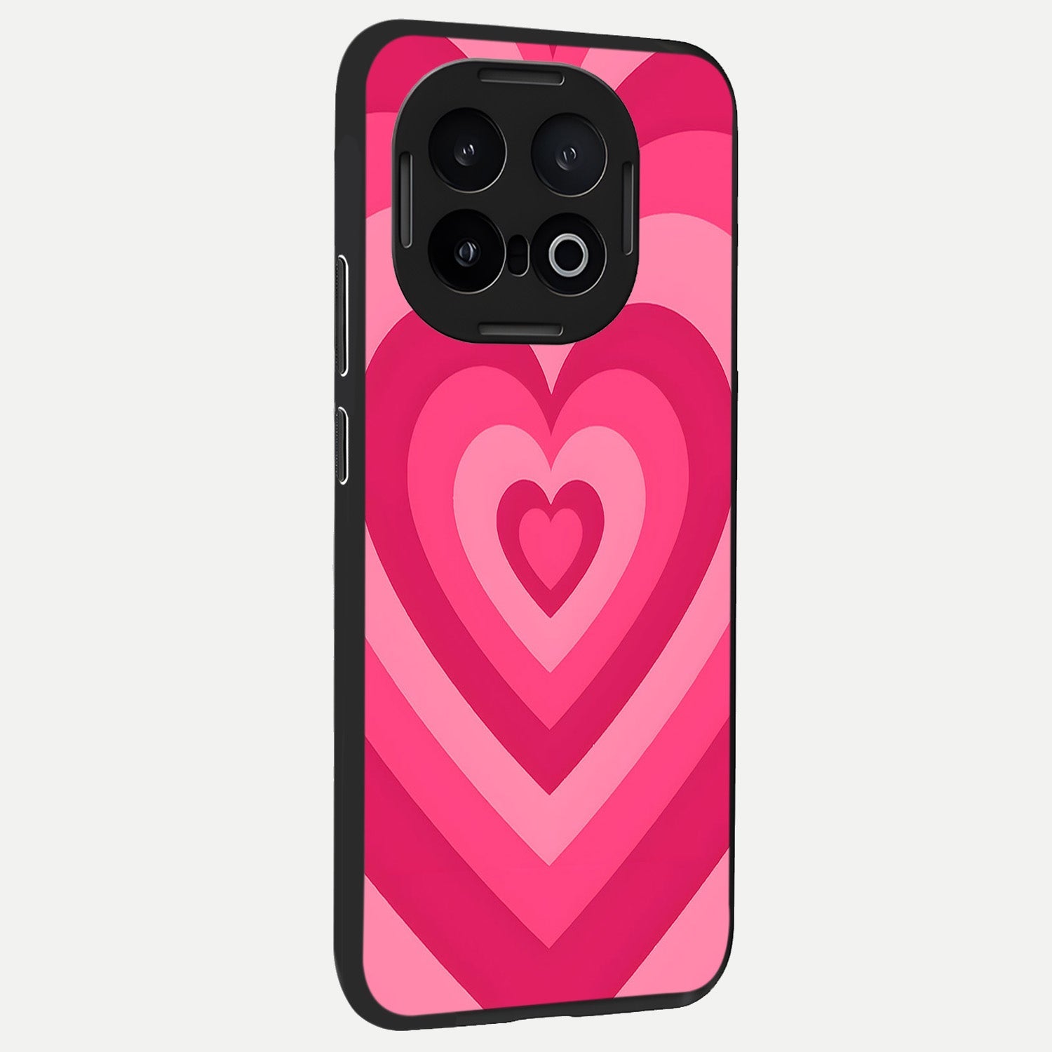  Layered Love Hearts back cover for iQOO 13 slim fit glass case with vibrant aesthetic design