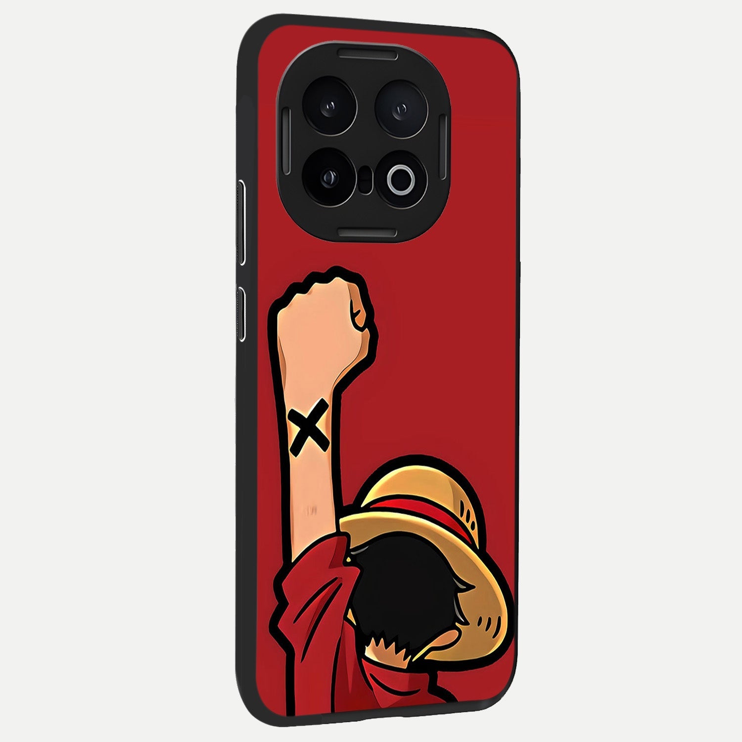  Luffy X Spirit back cover for iQOO 13 slim fit glass case with vibrant aesthetic design