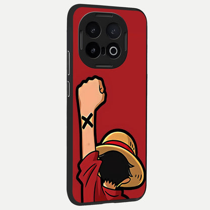  Luffy X Spirit back cover for iQOO 13 slim fit glass case with vibrant aesthetic design