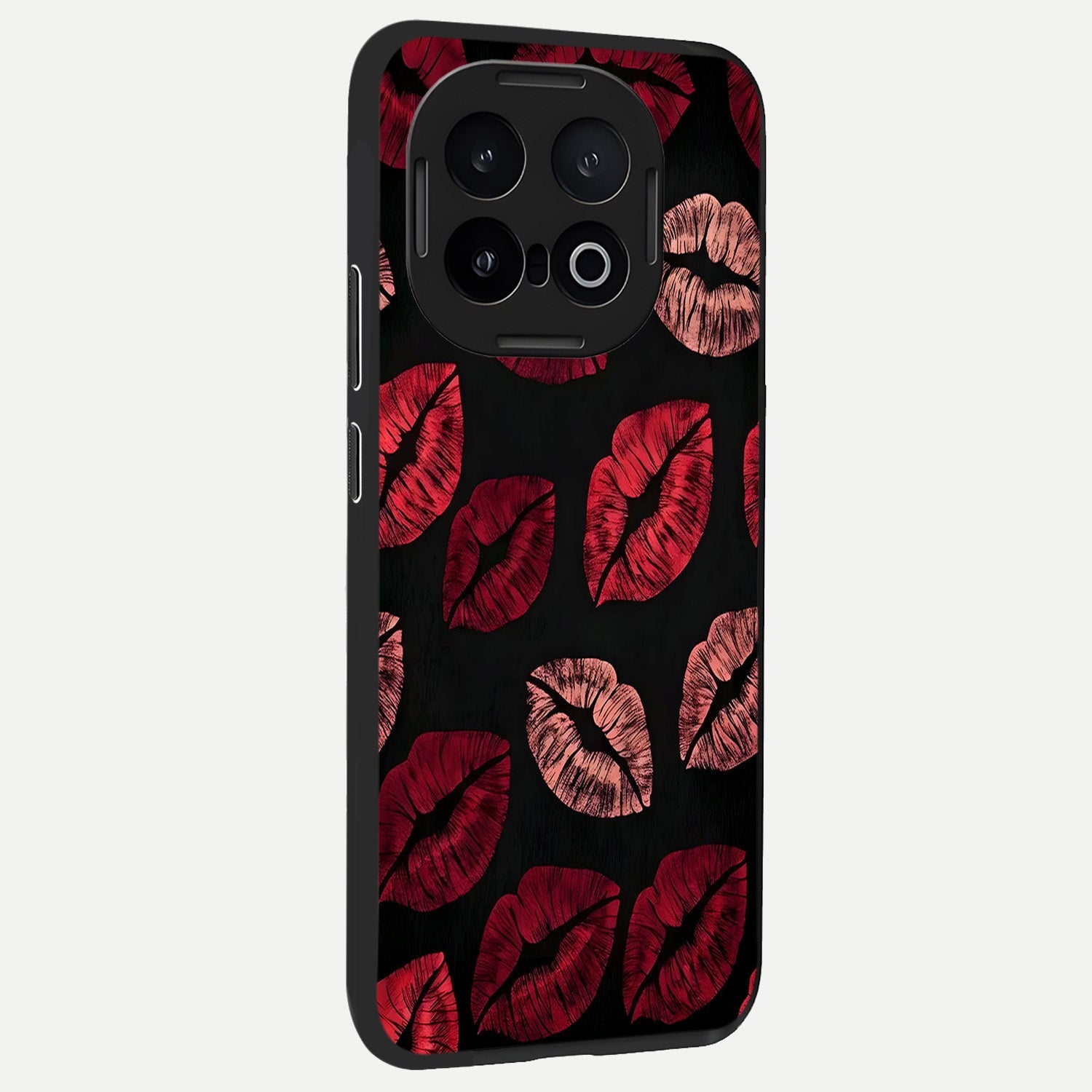  Midnight Kiss Love back cover for iQOO 13 slim fit glass case with vibrant aesthetic design