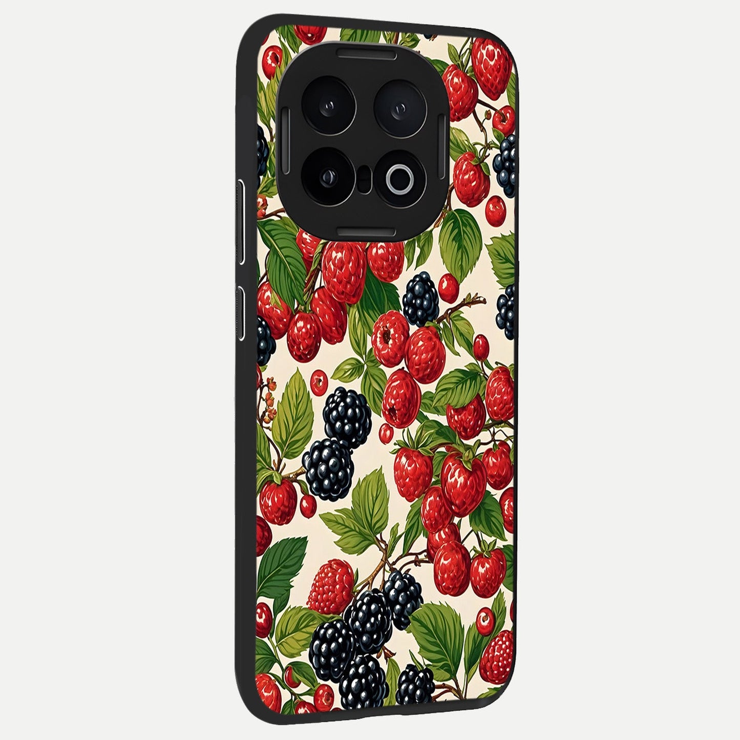  Mixed Berry Collage back cover for iQOO 13 slim fit glass case with vibrant aesthetic design