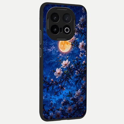  Moonlit Blossoms Night back cover for iQOO 13 slim fit glass case with vibrant aesthetic design