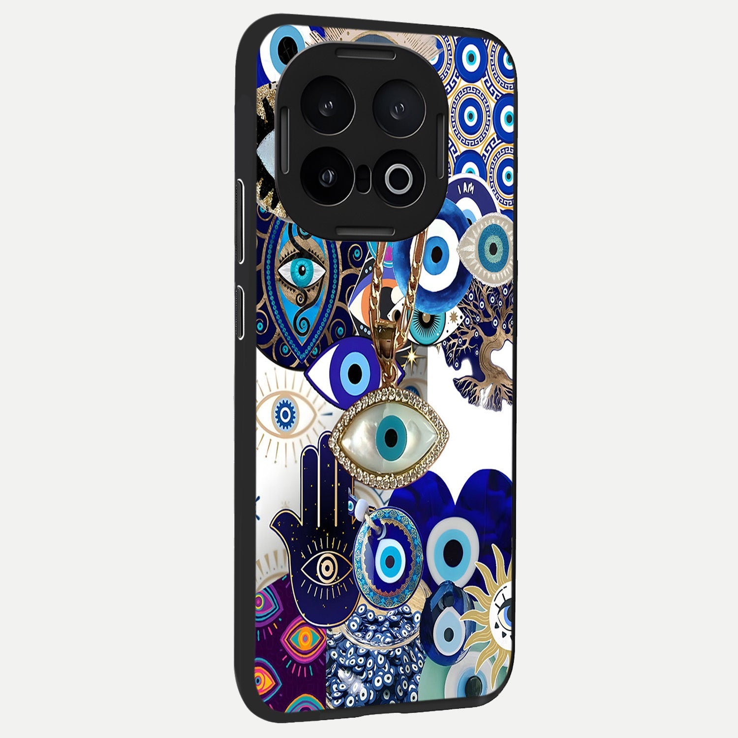  Mystic Charm Eye back cover for iQOO 13 slim fit glass case with vibrant aesthetic design