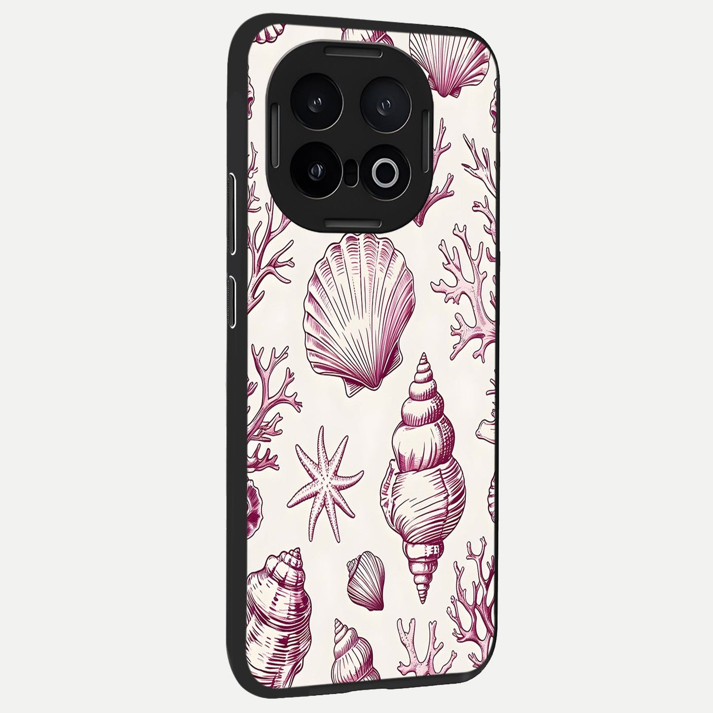  Pink Power Sparks back cover for iQOO 13 slim fit glass case with vibrant aesthetic design