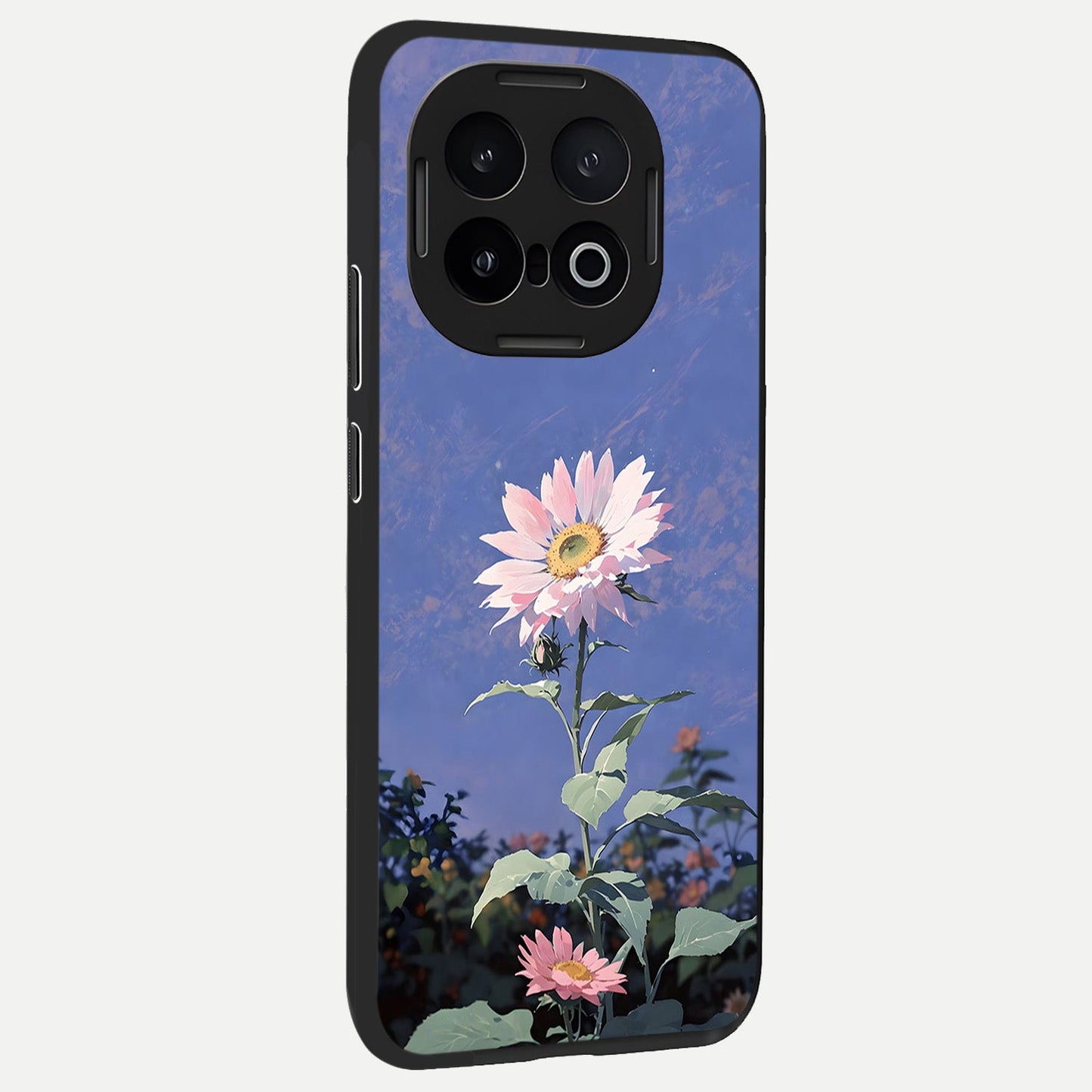  Pink Shells Outline back cover for iQOO 13 slim fit glass case with vibrant aesthetic design