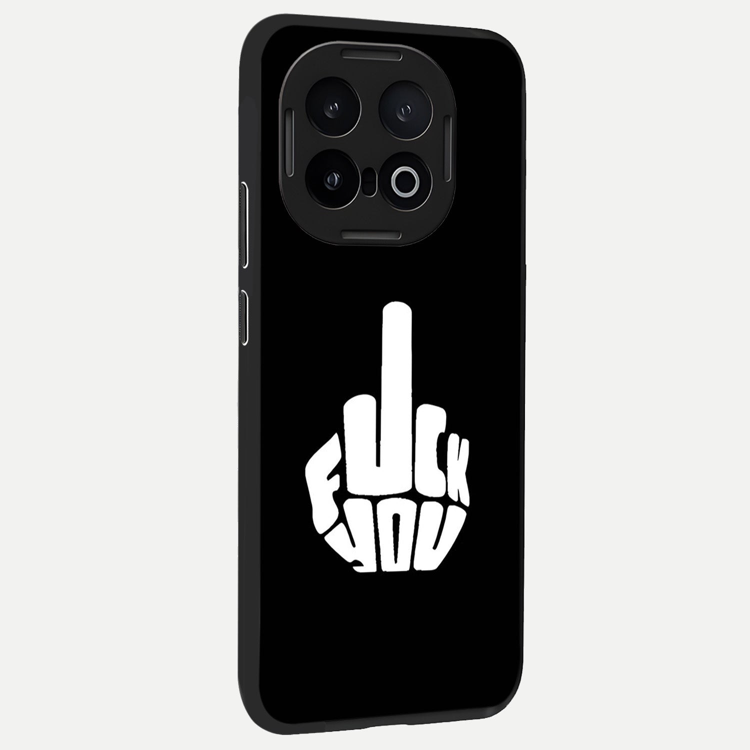  Rebel Mode On back cover for iQOO 13 slim fit glass case with vibrant aesthetic design
