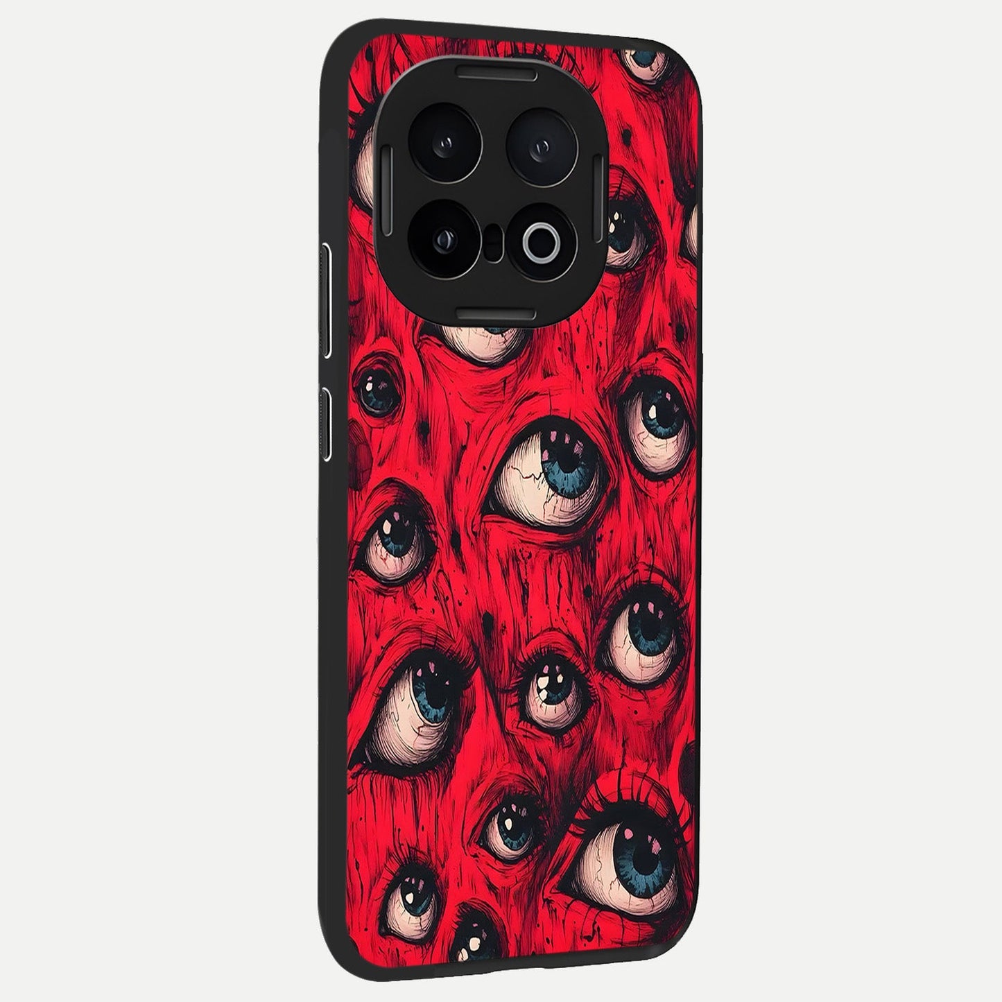  Red Eyes Pattern back cover for iQOO 13 slim fit glass case with vibrant aesthetic design