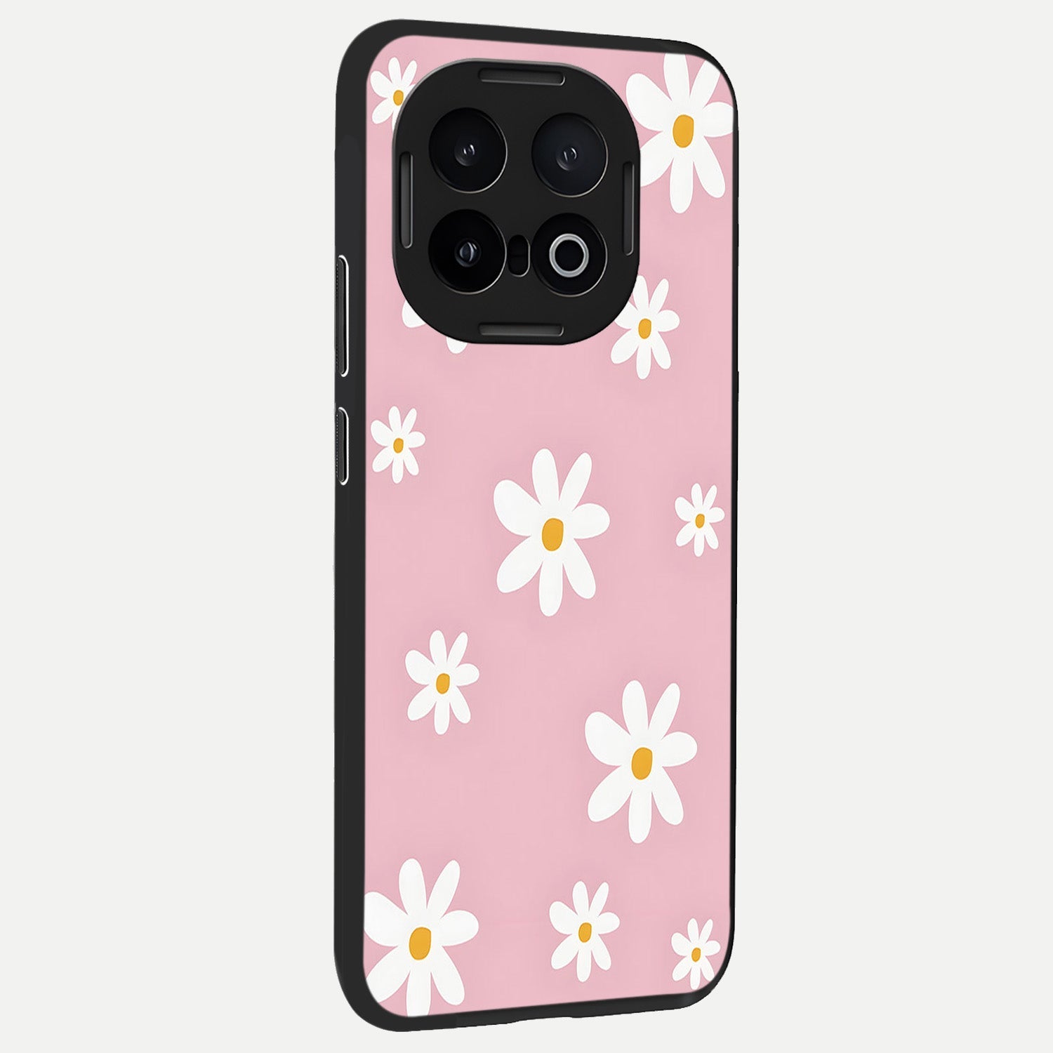  Soft Daisy Bliss back cover for iQOO 13 slim fit glass case with vibrant aesthetic design