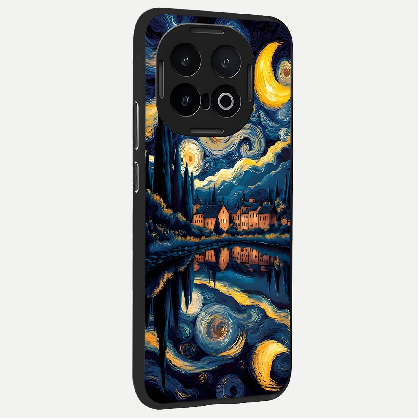  Starry Sky Serenity back cover for iQOO 13 slim fit glass case with vibrant aesthetic design