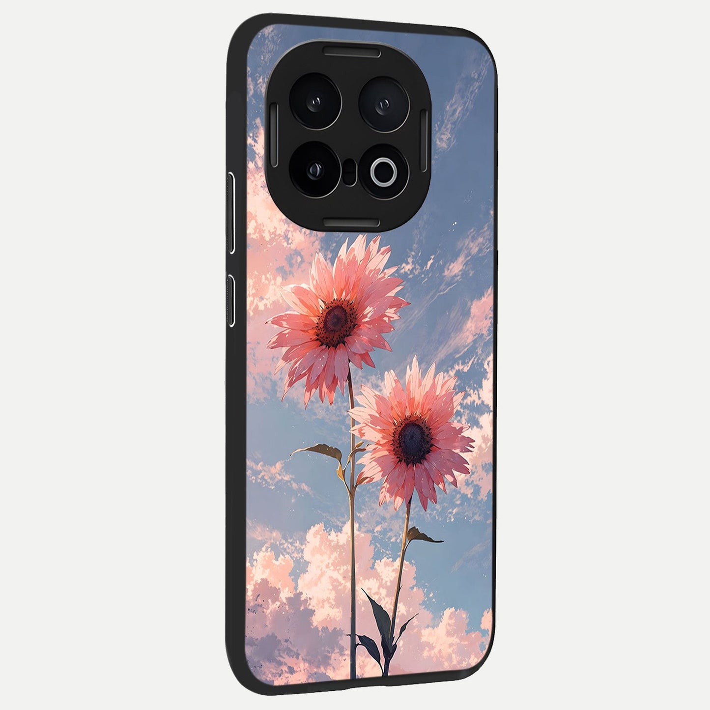  Sun Moon Balance back cover for iQOO 13 slim fit glass case with vibrant aesthetic design