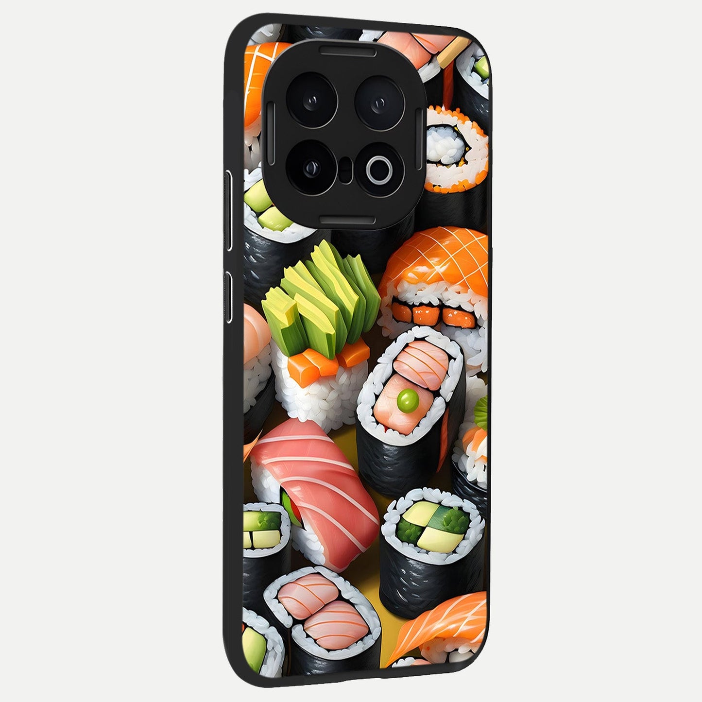  Sushi Food Pattern back cover for iQOO 13 slim fit glass case with vibrant aesthetic design