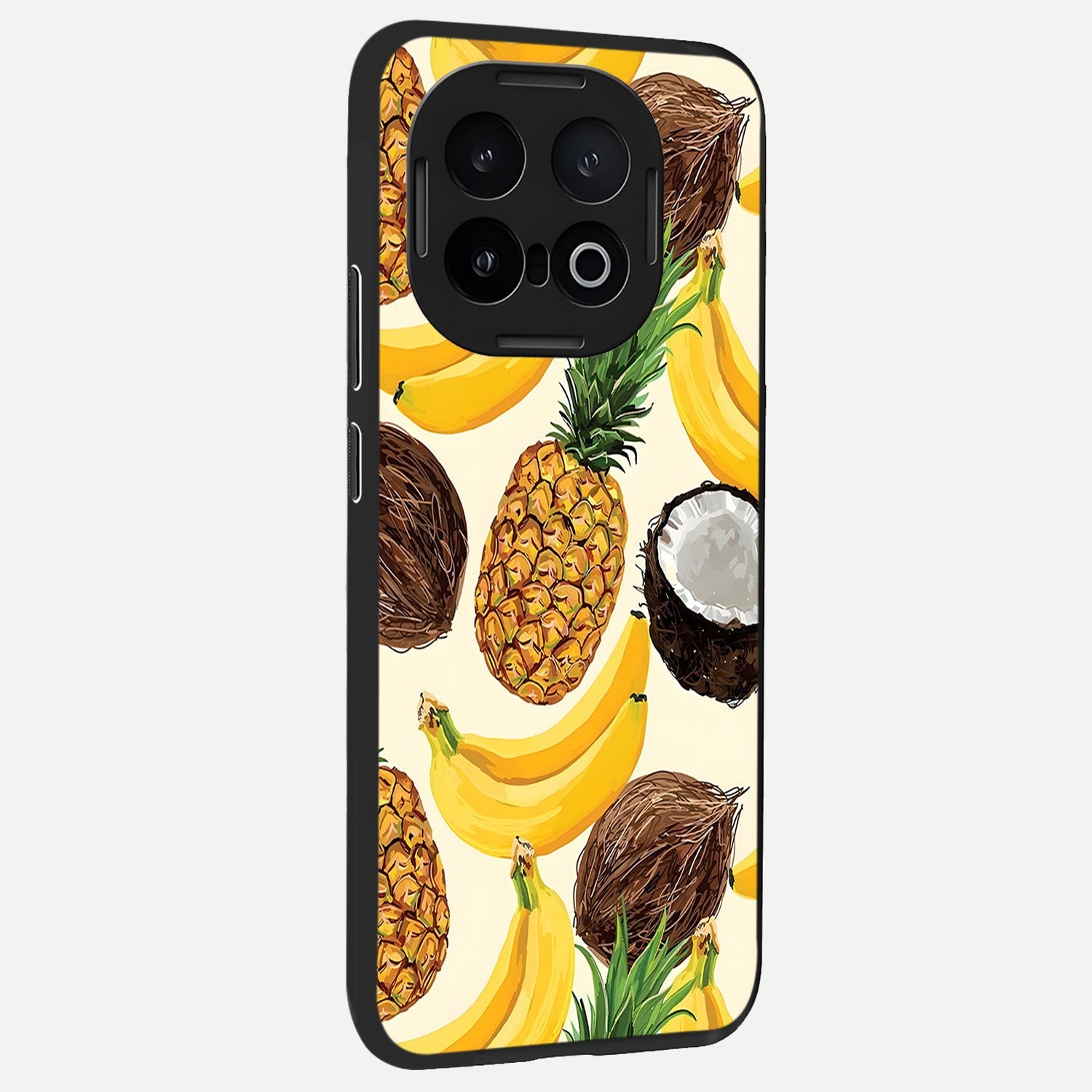  Tropical Fruit Mood back cover for iQOO 13 slim fit glass case with vibrant aesthetic design