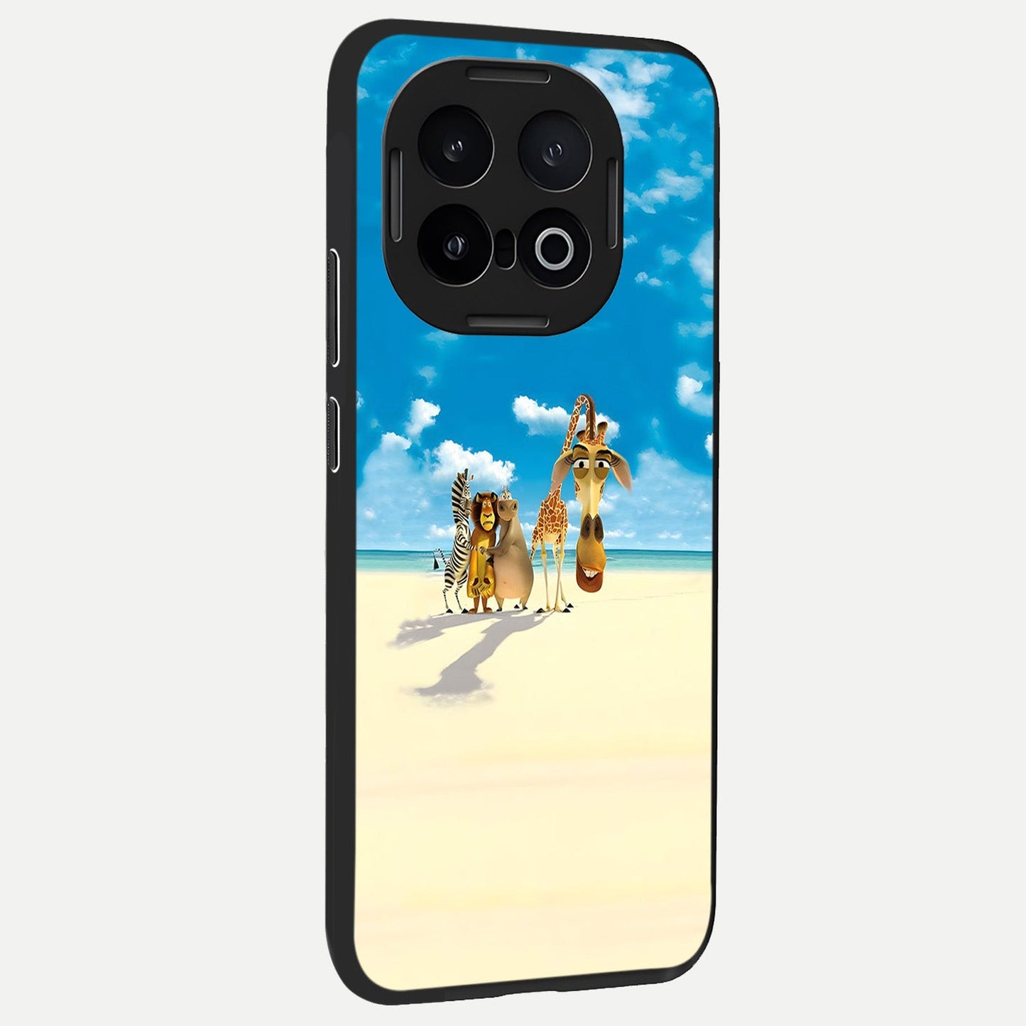  Tropical Fun Squad back cover for iQOO 13 slim fit glass case with vibrant aesthetic design